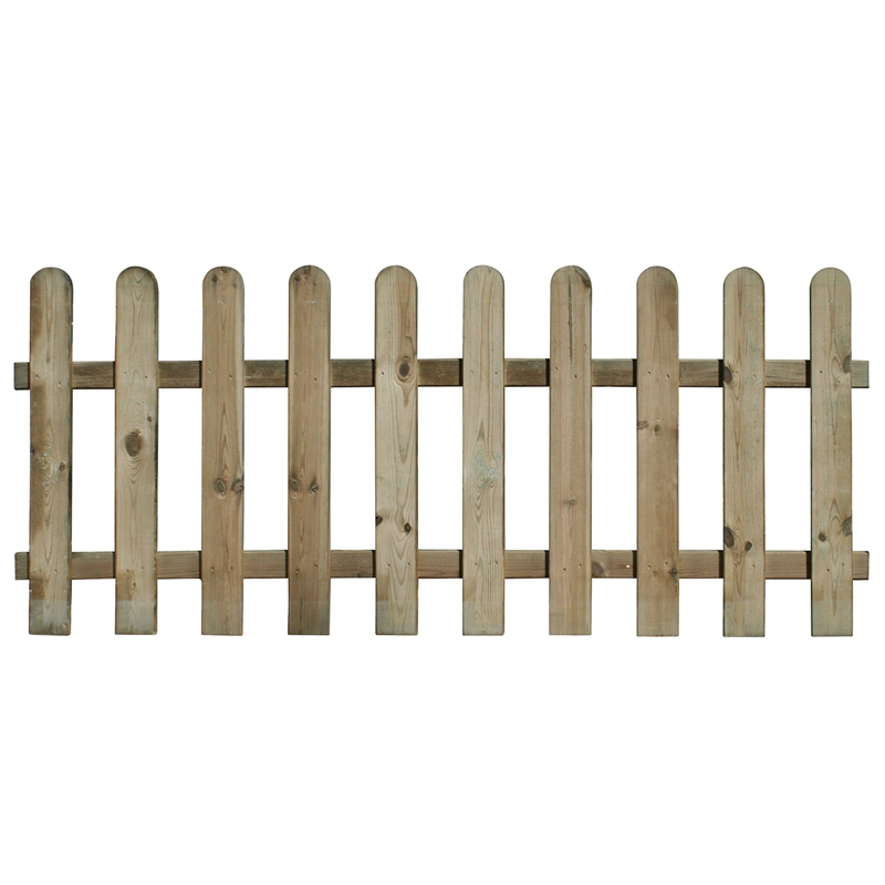 Gartenzaun CLELIA 180x70cm, Holzzaun aus Kiefer, Vorgartenzaun, kesseldruckimprägniert