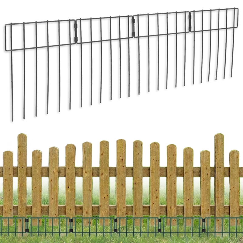25x VOSS.garden Unterkletterschutz 33x43cm grau, Gartenzaun, Tier-Absperrzaun, Hundezaun